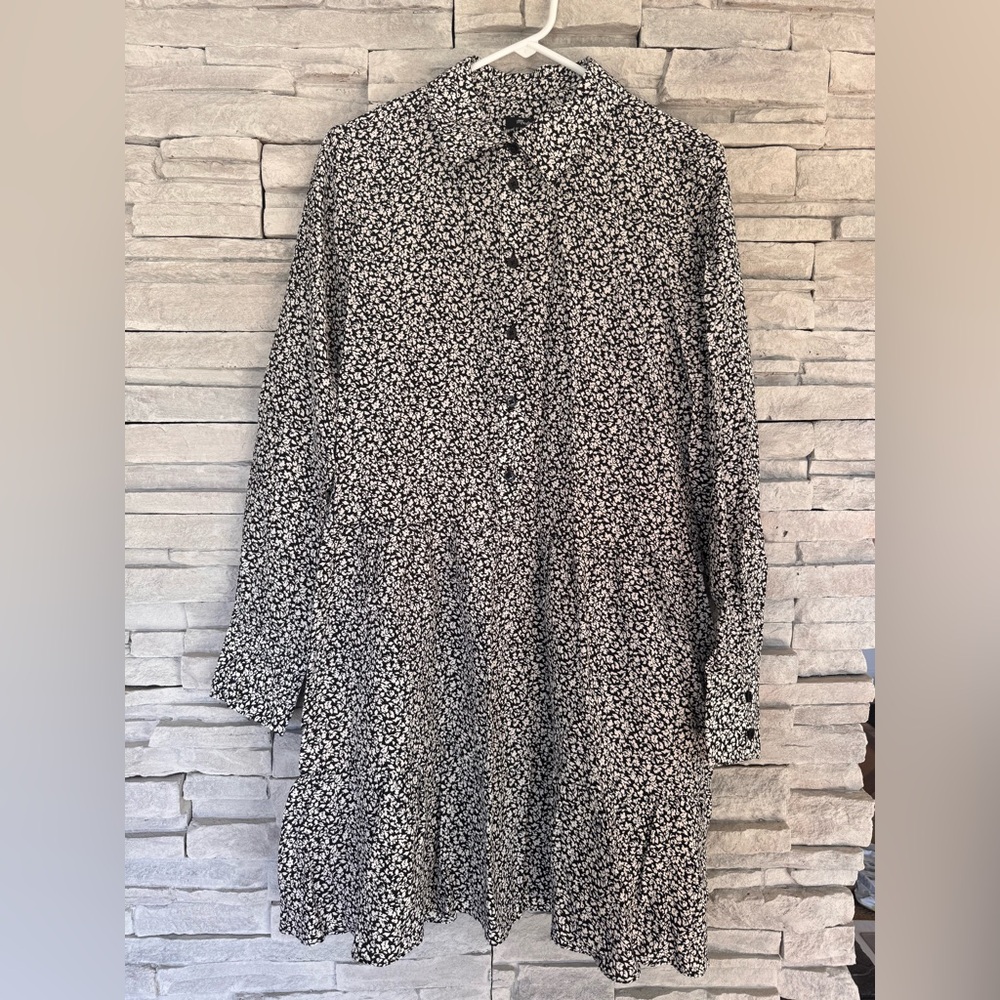 Madewell Mini Dress in Black Floral
